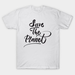 Save The Planet Black T-Shirt